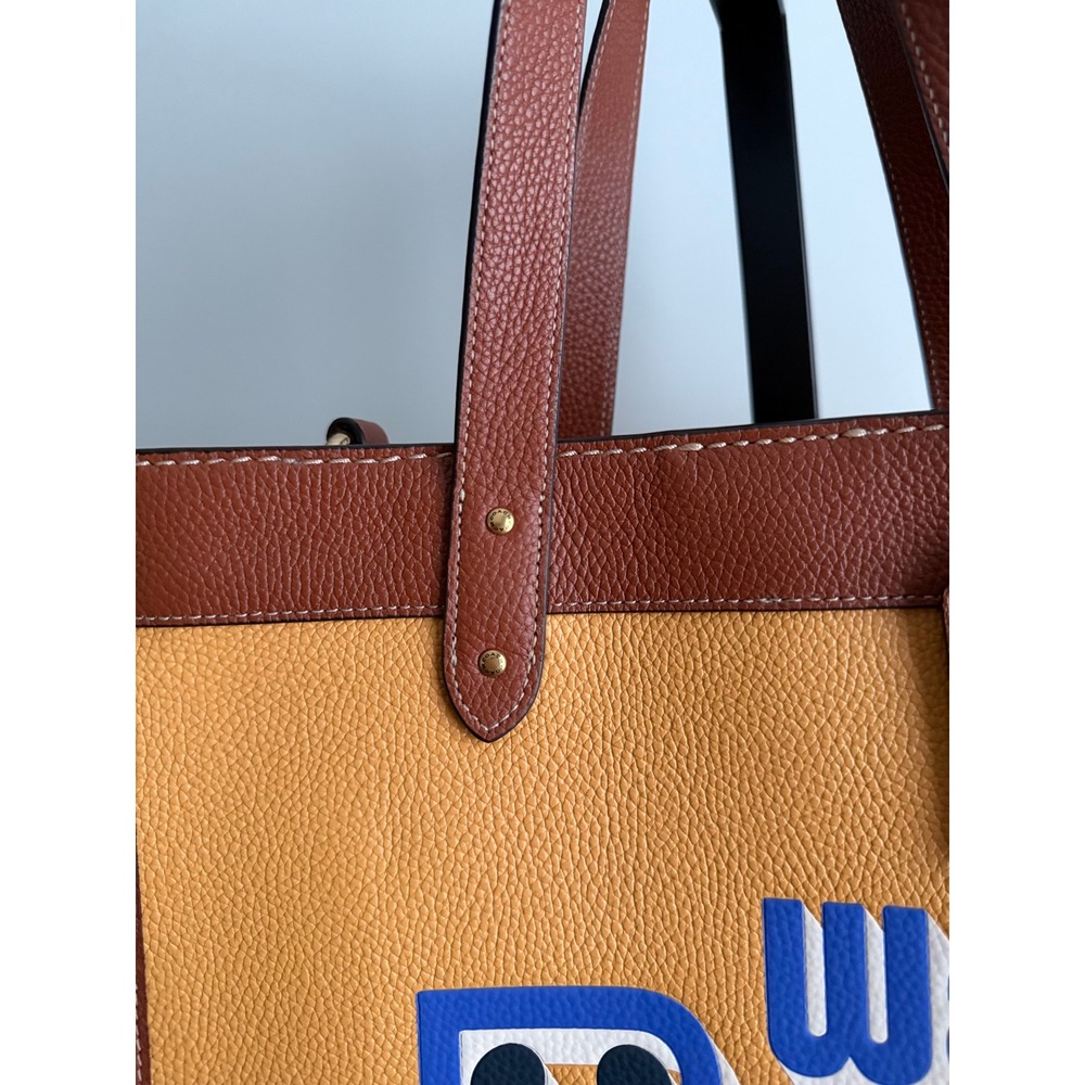 Coach x Disney Field Tote Bag w/ Walt Disney World Motif - Honeycomb Multi - Picture 4 of 11